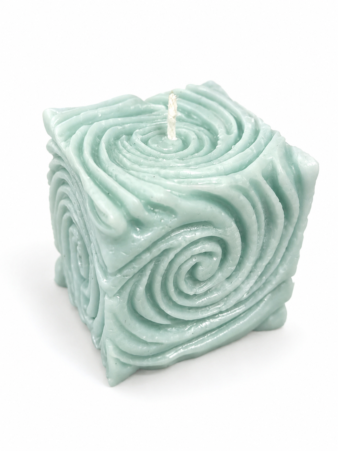Swirly Square Candle