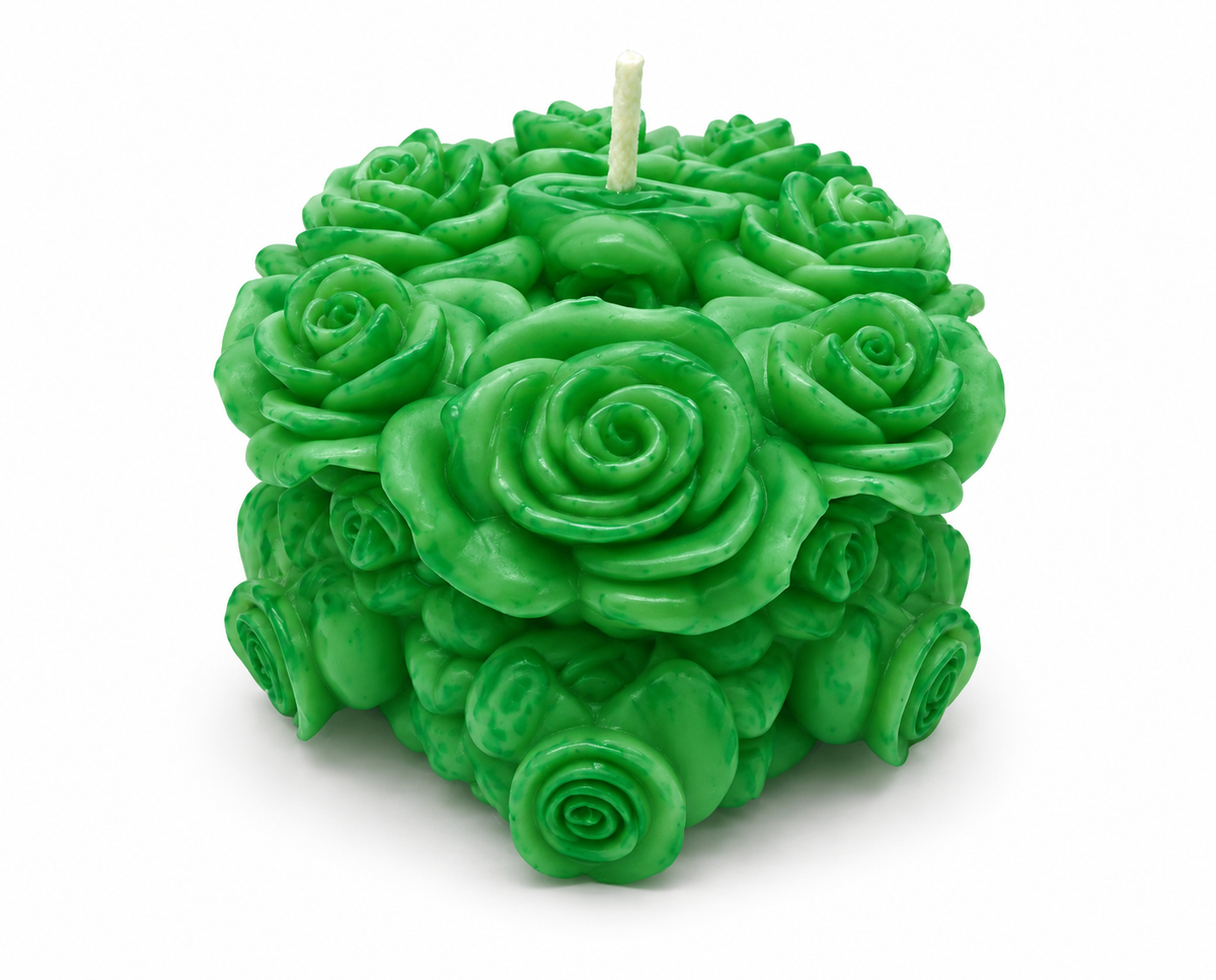 Rose Floral Candle