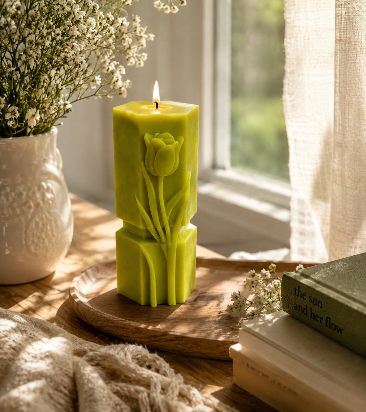 Tall Tulip Candle
