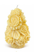 Pear-Shaped Floral Candle